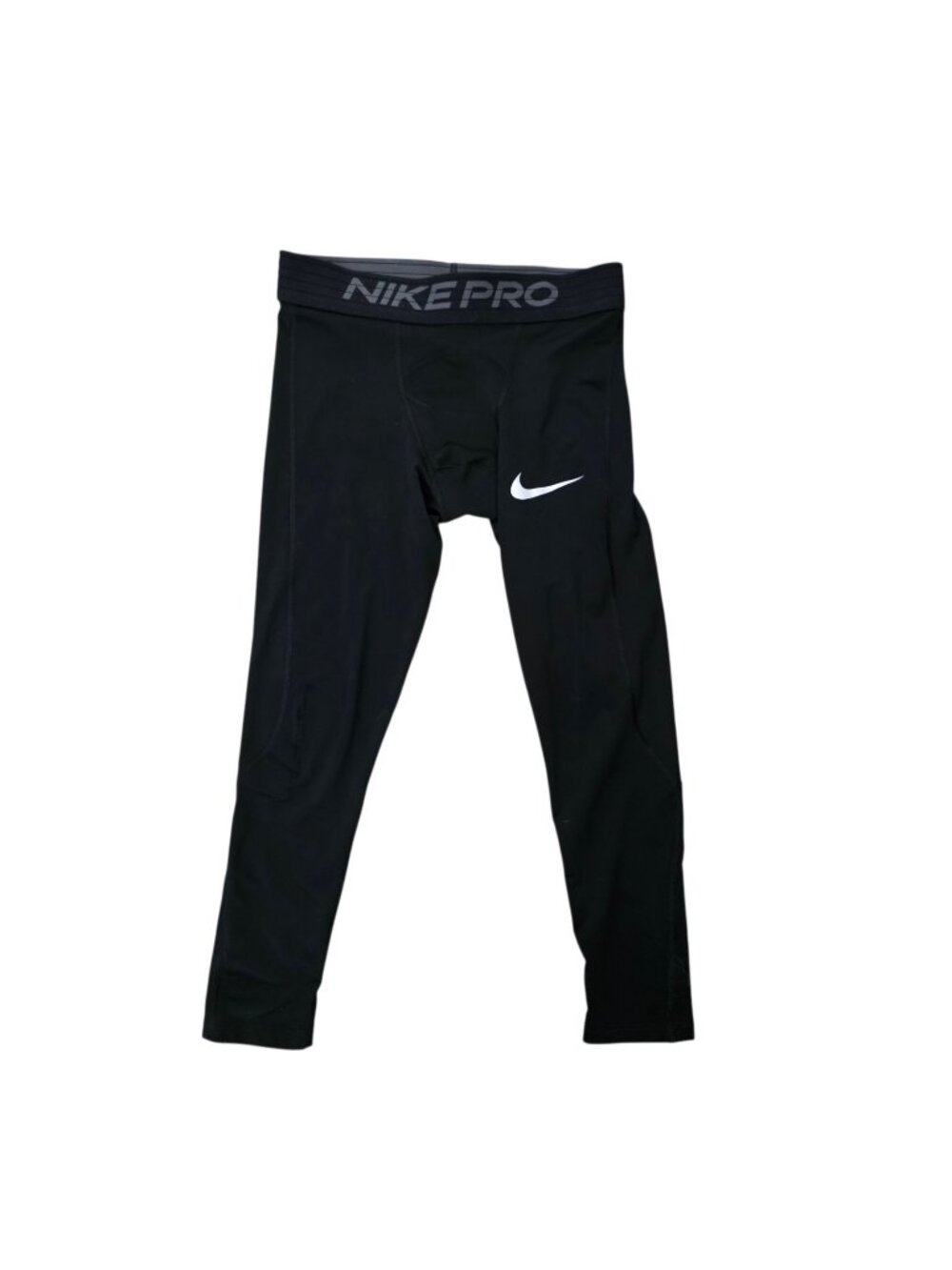 Nike Pro Compression Leggings Mens Small Black 3/4 Length BV5643-010